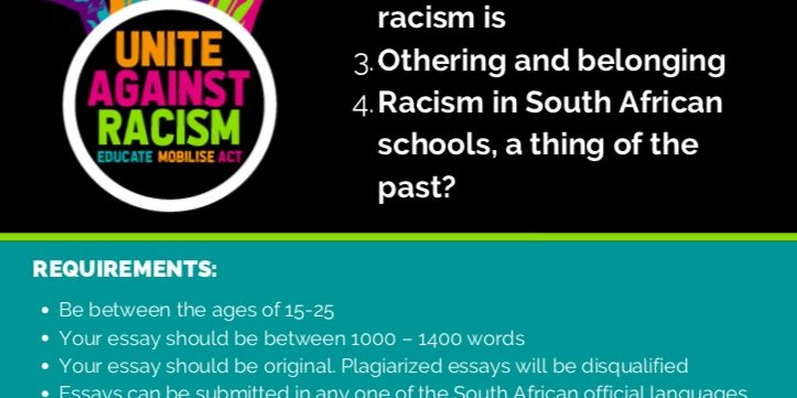 Youth Essay writing competition against racism – AHMED KATHRADA FOUNDATION